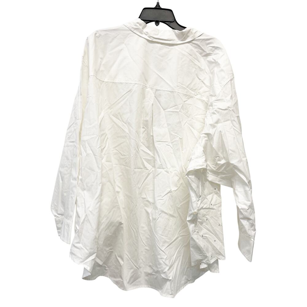 Future Collective White Collared Embellished Asym… - image 3